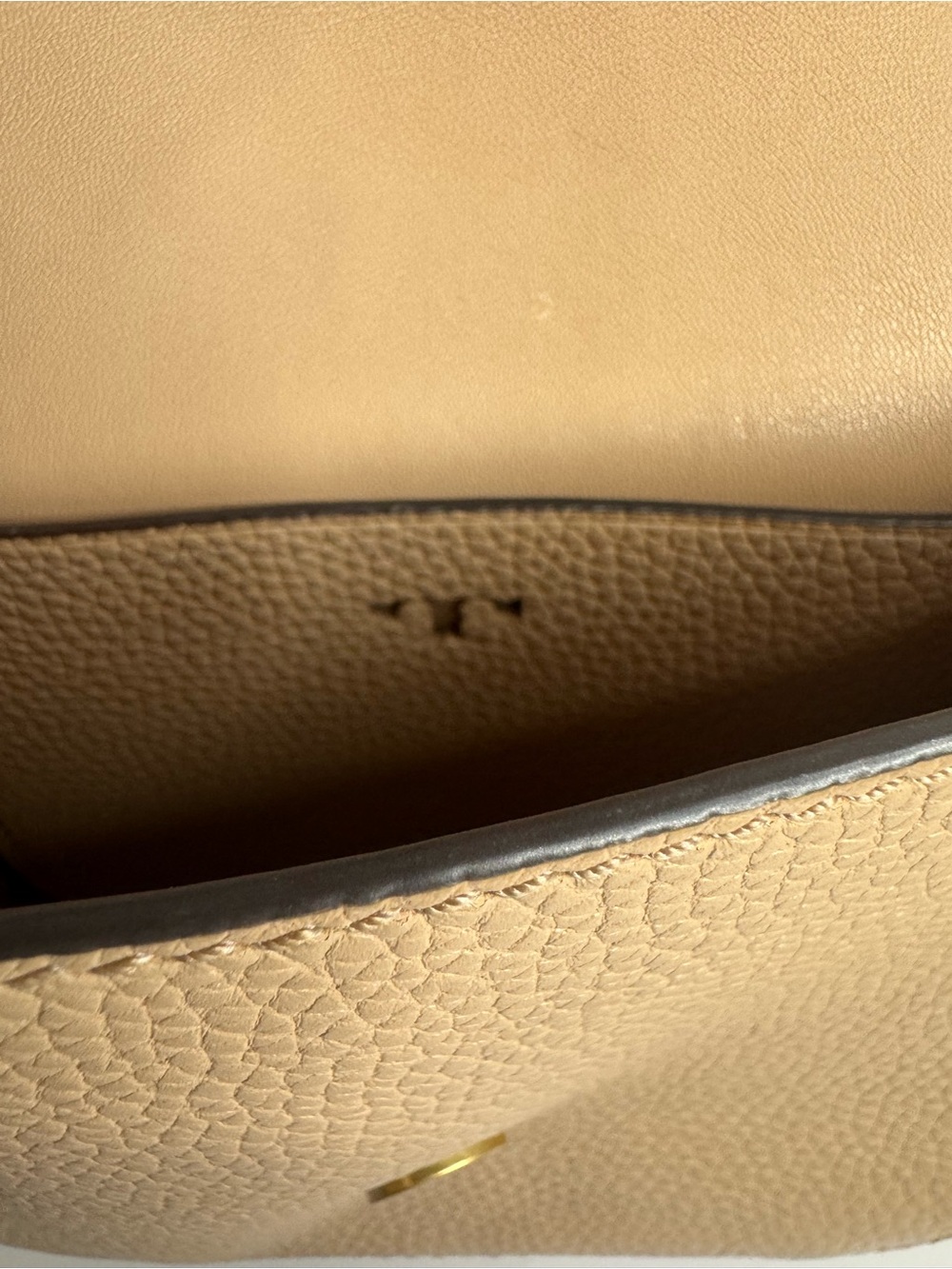 #311 Tory Burch McGraw Embossed Leather & Suede Crossbody Bag - Picture 15 of 16